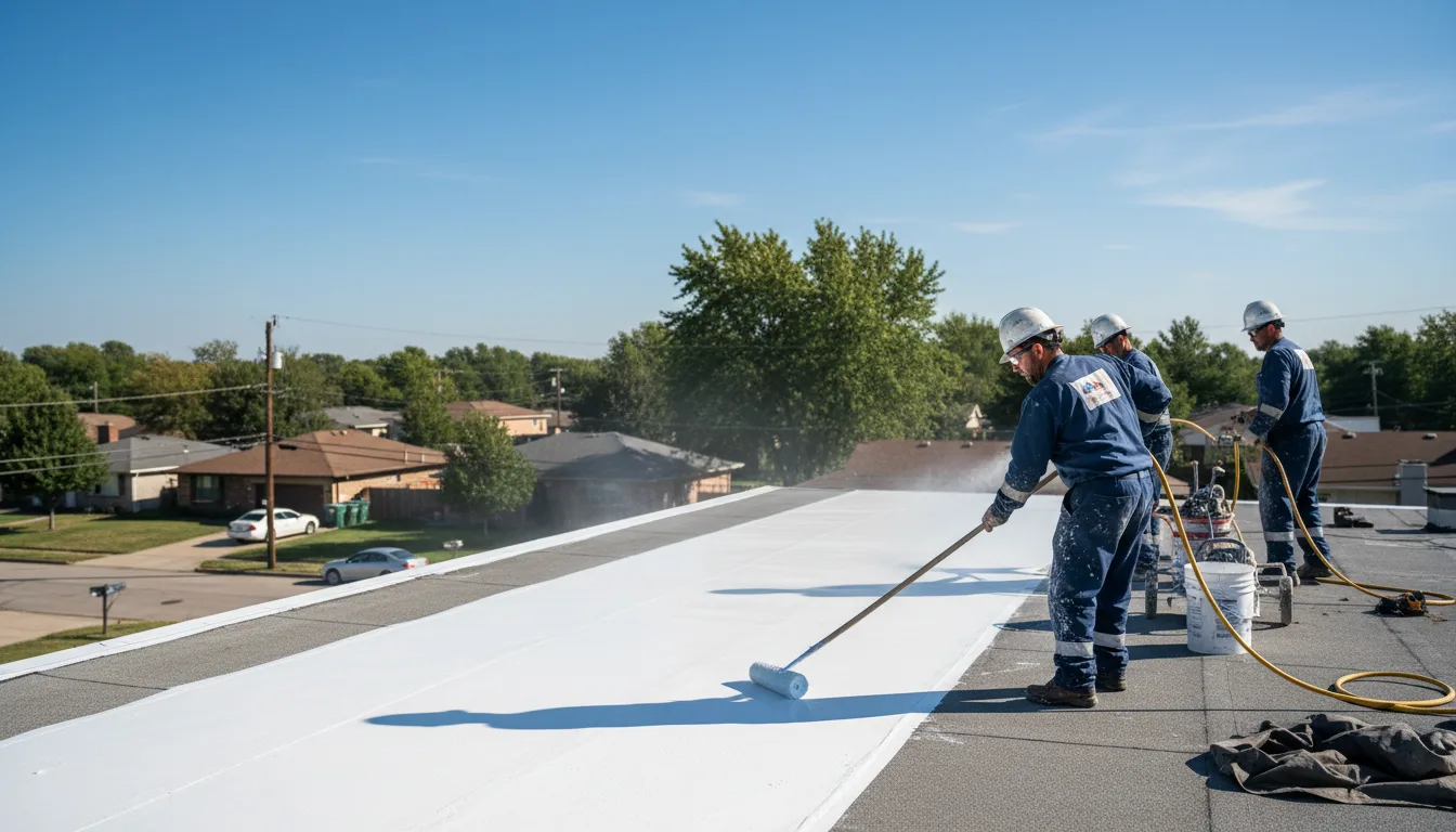 Commercial roof coating in Athens, PA near me